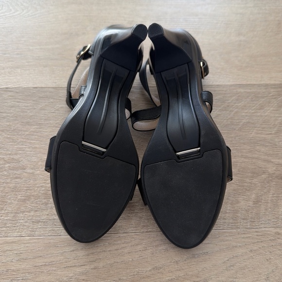 Pashion Women’s convertible Black Strappy Women's heels. Leather straps, US7 - Picture 3 of 6